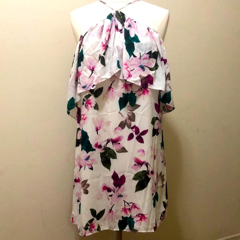 Off the shoulder flower dress